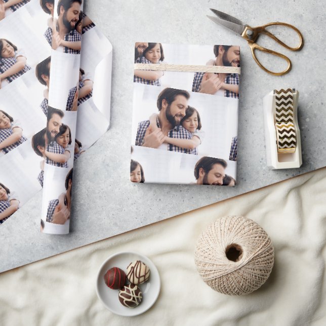 Geschenkwrap für personalisiertes Foto Geschenkpapier (Kunsthandwerk)