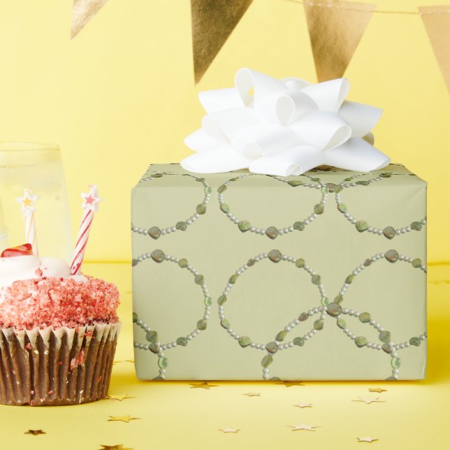 Geschenkwrap - Kreuzungen - Perlen und Stein Geschenkpapier (Geburtstagsparty)