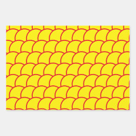 Geschenkwrap - Muster in der Größe der Fische Geschenkpapier Set