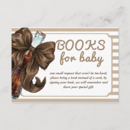 Geschenkwunsch Baby Shower Buch Begleitkarte