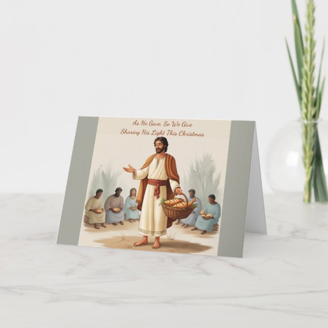 Geschenkzeit Feiertagskarte (Vorderseite)