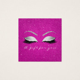 Geschenkzertifikat Glitzer Lash Gray Hot Pink Make