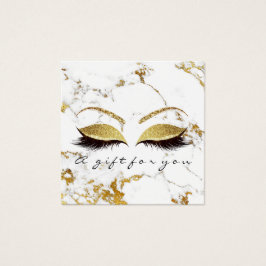 Geschenkzertifikat Glitzer Lashes Makeup White Gol