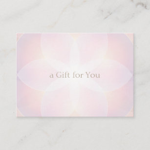 Geschenkzertifikat "Lavendel Pink Salon Wellness-C Begleitkarte