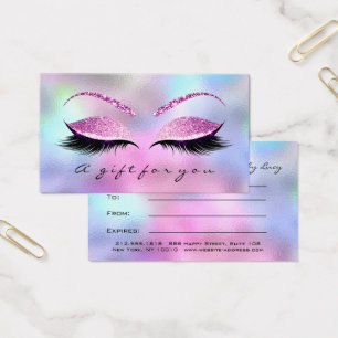 Geschenkzertifikat Ombre Pink Lash Extension Makeu