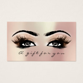 Geschenkzertifikat Rose Gold Lashes Erweiterung Ma