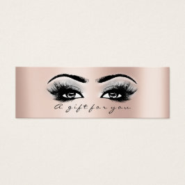 Geschenkzertifikat Rose Gold Lashes Grau