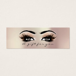 Geschenkzertifikat Rose Gold Lashes Makeup