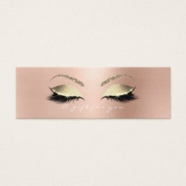 Geschenkzertifikat Rose Gold Lashes Makeup Weiß Bu