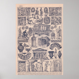 Geschichte, antikes Griechenland, Poster