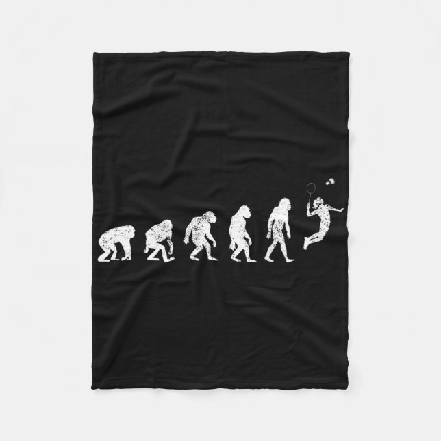 Geschichte Badminton Lover Print Funny Badminton E Fleecedecke (Vorderseite)