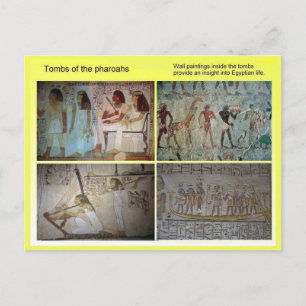 Geschichte, das alte Ägypten, Gräber der Pharoahs Postkarte