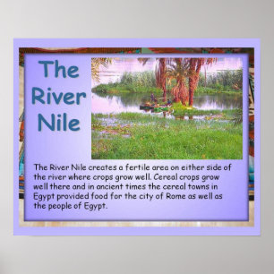 Geschichte, der alte Ägyptische Fluss Nile Poster