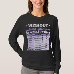 Geschichte der Erfinderinnen, Lila Internationaler T-Shirt