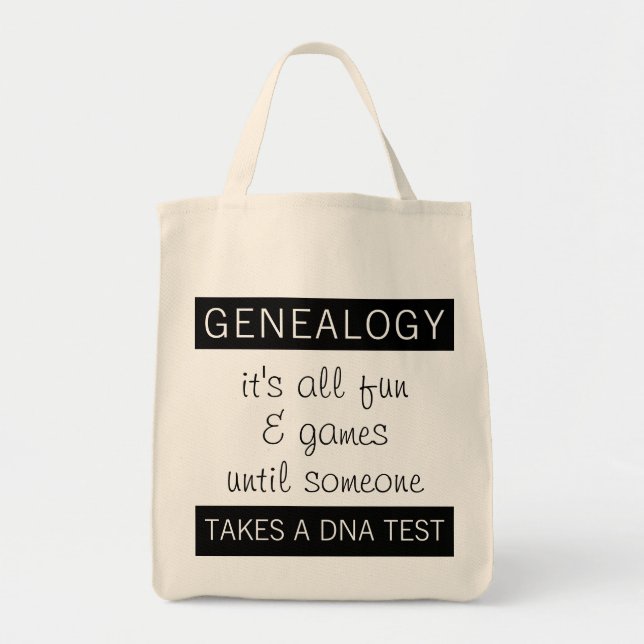 Geschichte der Funny Genealogie DNA Test Tragetasche (Vorne)