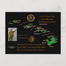 Geschichte der Hawaiianischen Inseln Postcard