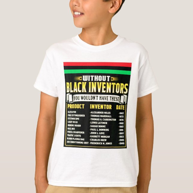 Geschichte der schwarzen Erfinder T-Shirt (Vorderseite)