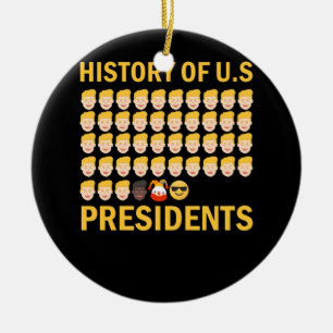 Geschichte der US-Präsidenten 46. Cooler Präside Keramik Ornament