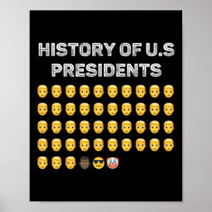 Geschichte der US-Präsidenten Amerikanischer Patri Poster