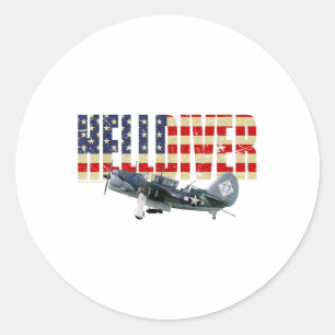 Geschichte des Krieges Sb2c Helldiver Usa Tauchen Runder Aufkleber