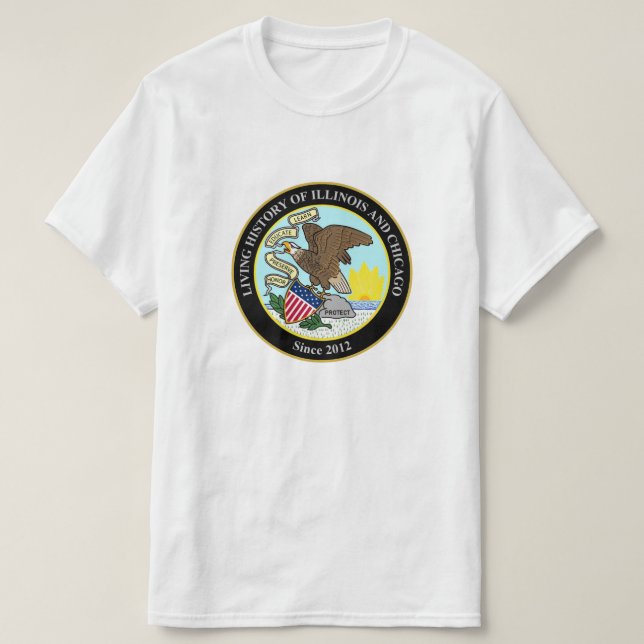 Geschichte des Lebens in Illinois und Chicago T-Shirt (Design vorne)