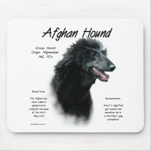 Geschichte des schwarzen afghanischen Hundes Mousepad