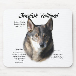 Geschichte des schwedischen Vallhund Mousepad