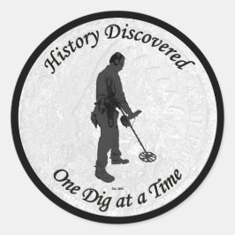 Geschichte Entdeckt YouTube-Kanal-Designaufkleber Runder Aufkleber