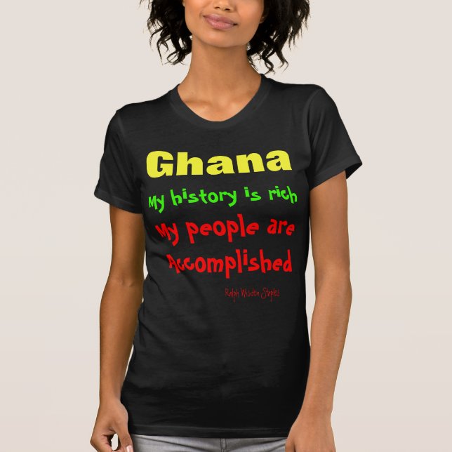 Geschichte Ghanas T-Shirt (Vorderseite)
