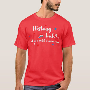 Geschichte huh Rot Weiß und königlich Blau T-Shirt