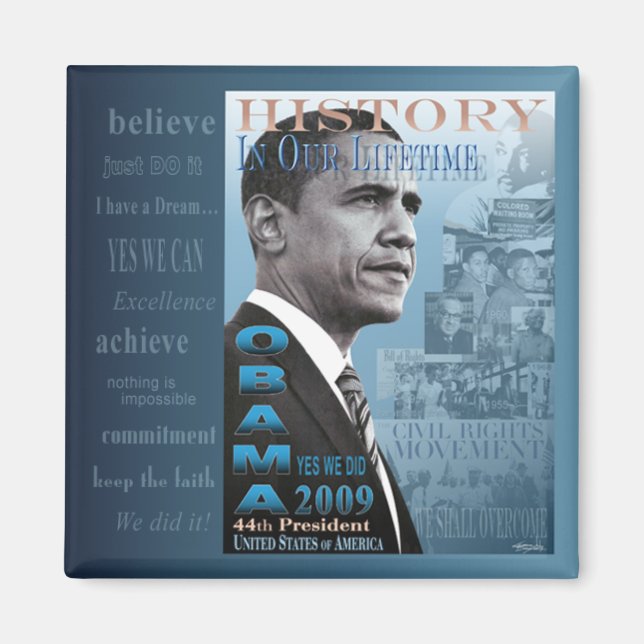 Geschichte in unserem Lebensmagnet (zivile Rechte) Magnet (Vorne)