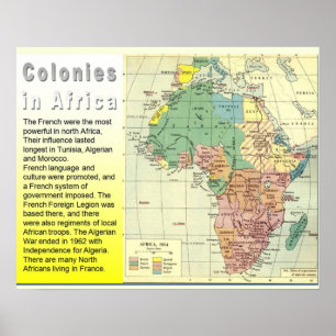 Geschichte, Kolonisation, Kolonien in Afrika Poster