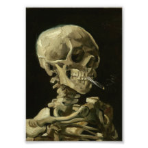 Geschichte Kunst "Skull with Burning Cigarette"