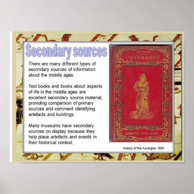 Geschichte, Mittelalter, Sekundärquellen Poster (Vorne)