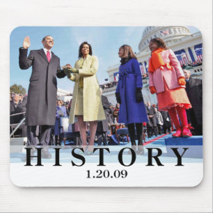 GESCHICHTE: Präsident Obama Swearing In Ceremony Mousepad