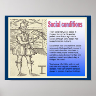 Geschichte, soziale Bedingungen in Shakespeares Ze Poster