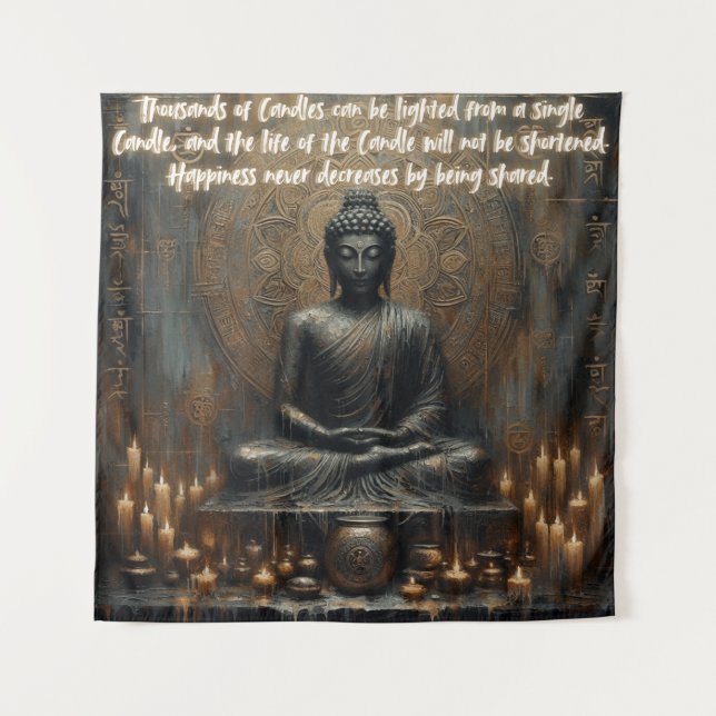 GESCHICHTE VERRINGERN SICH NIE, WENN SIE GETEILT W WANDTEPPICH (Vorderseite)