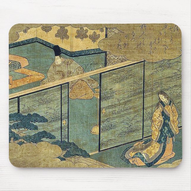 Geschichte von Genji durch Ando, Hiroshige Mousepad (Vorne)