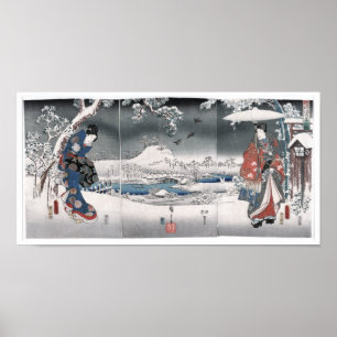 Geschichte von Genji Toyokuni Hiroshige Fine Japan Poster