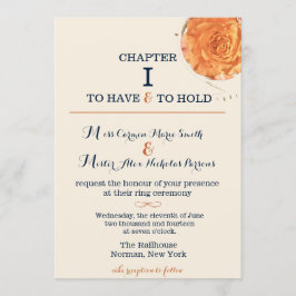 Geschichten-Buch-Hochzeits-Einladung Einladung