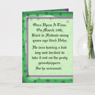 Geschichten-Gruß-Karte St. Urho    fertigen es Karte