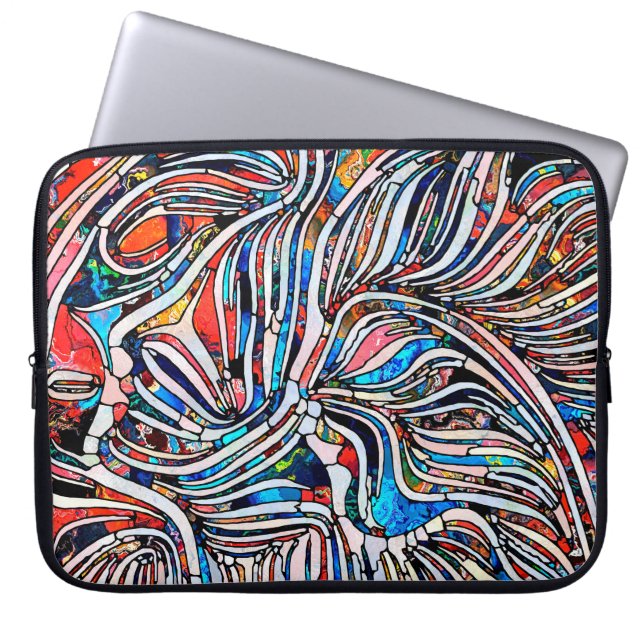 Geschichten kaputt. Unity of Stached Glass Serie.  Laptopschutzhülle (Vorderseite)