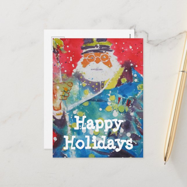 Geschichten zum alten Krieg #180801 Feiertagspostkarte (Vorderseite/Rückseite Beispiel)