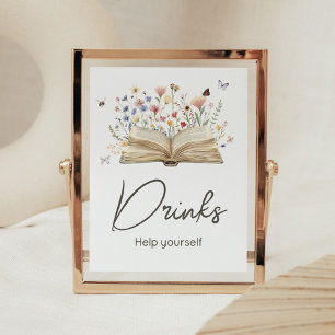 Geschichtenbuch Neues Kapitel Beginnt Baby Shower Poster