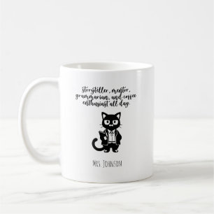 Geschichtenerzähler Mentor Grammatiker Kaffee-Enth Kaffeetasse