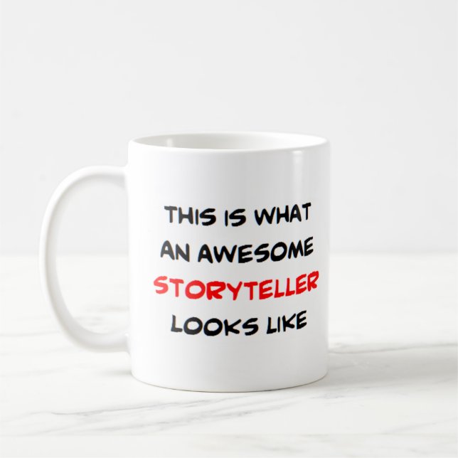 Geschichtenerzähler, phantastisch kaffeetasse (Links)