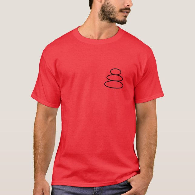 Geschichtete Felsen een Wolf Mädchen T-Shirt (Vorderseite)