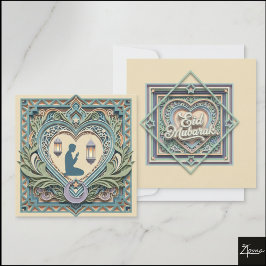 Geschichtete Papierkunst Islamische Gebets-Kunst H Einladung