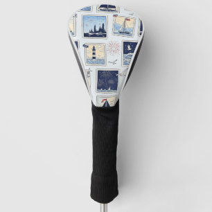 Geschichtete patriotische Papier-Schnitt-Kachel-Mu Golf Headcover
