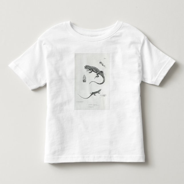 Geschichteter Leguan Kleinkind T-shirt (Vorderseite)